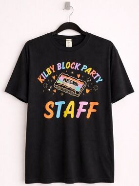 Next Level Apparel Kilby Block Party Staff Graphic Tee Black Size L